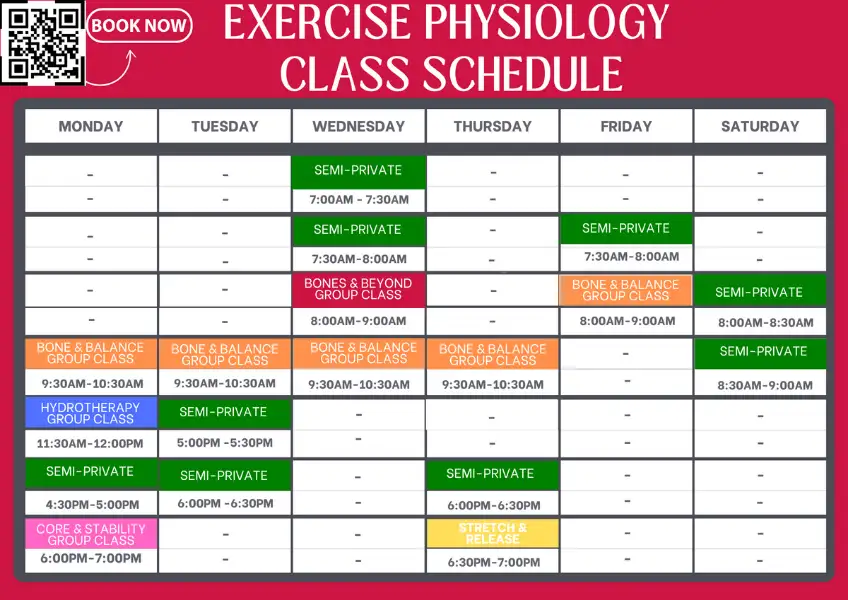 EP Group Class Timetable (848 x 600) Exercise Physiology Group Class Timetable